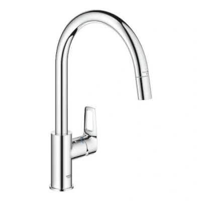 Afbeelding van GROHE QuickFix Start Loop keukenmengkraan met hoge uitloop en