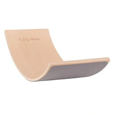 Afbeelding van KiddyMoon Balansbord voor kinderen, Montessori schommelplank, naturel