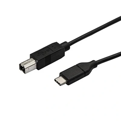 Image de StarTech.com Câble USB C 50 cm vers B imprimante 2.0 Cordon type 24 pin (M) pour Thunderbolt 3 / noir