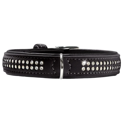 Afbeelding van Hunter Halsband Softie Stone Triluxe Zwart Hondenhalsband 60 cm
