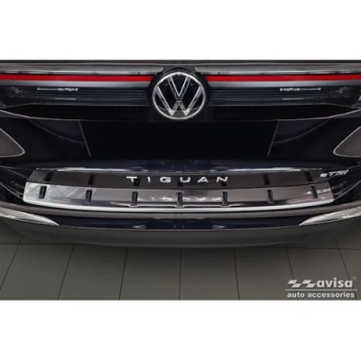 Afbeelding van Achterbumperbescherming roestvrij staal zwart compatibel met Volkswagen Tiguan III (CT1) 2024 &#039;Strong Edition&#039;
