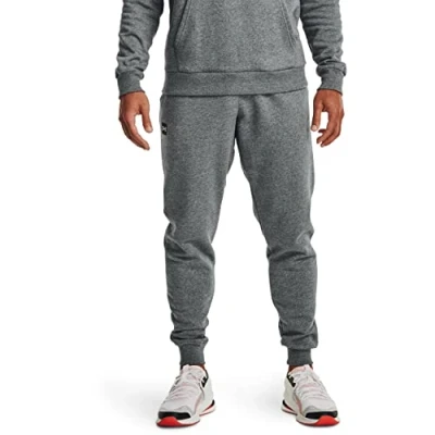 Afbeelding van Under Armour Rival Joggers Trainingsbroek, Heren, Maat: Small, Pitch gray light heather