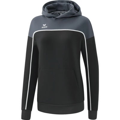 Afbeelding van CHANGE by erima sweatshirt met capuchon dames black grey/slate grey/wit / 40