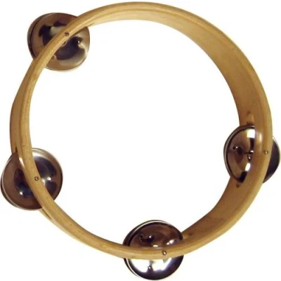 Image de Tambour de basque en bois sans pièce 15 cm