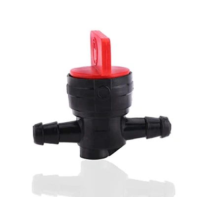 Afbeelding van Hlyjoon Brandstofkraan van kunststof, voor benzinekraan, geïntegreerde 6 mm, 0,23 po, zwart en rood