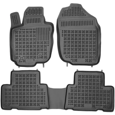 Afbeelding van REZAW PLAST 201406 Vloermatset Rubber voor en achter 3 zwart Op maat gemaakt TOYOTA: RAV4 III Off Road