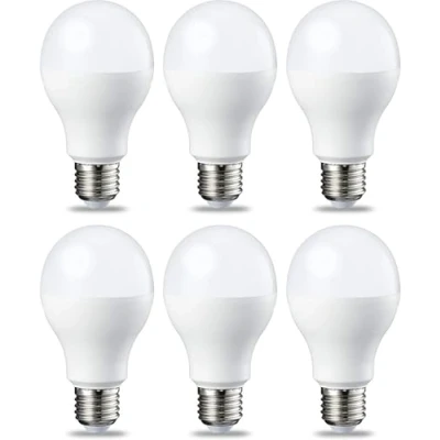 Afbeelding van Amazon Basics LED E27 Edison schroef, 14 W (komt overeen met 100 W), koudwit, 6 stuks