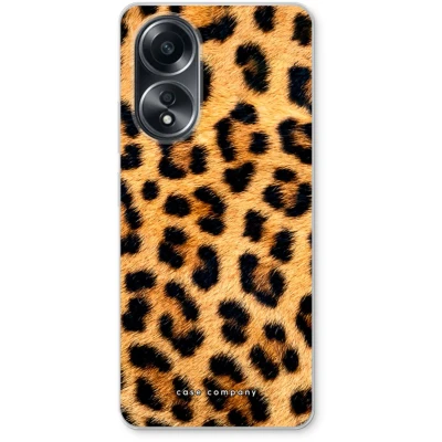Afbeelding van Case Company® hoesje geschikt voor Oppo A58 4G Luipaard Soft Cover Telefoonhoesje Bescherming aan alle Kanten en Schermrand