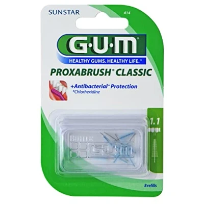 Afbeelding van GUM Interdentale Borstels 1,1mm 8 Stuks