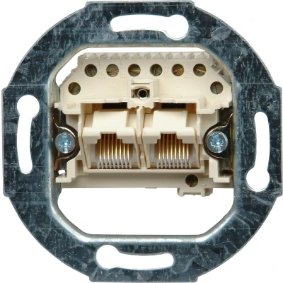 Afbeelding van Kopp Milano Inbouw UAE Wandcontactdoos 2 Voudig Cat5
