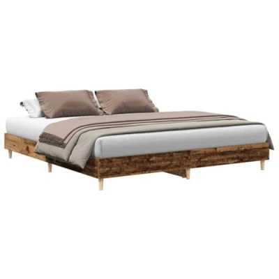 Afbeelding van vidaXL Bedframe zonder matras 200x200 cm spaanplaat bewerkt hout