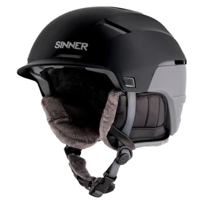 Afbeelding van Sinner Heren Skihelm Beartooth 10 Matte Black/dk Grey