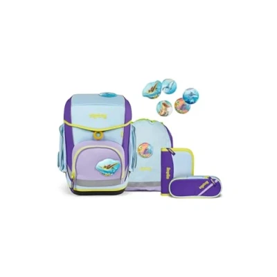 Afbeelding van Ergobag CUBO 5TEILIG Schooltas voor kinderen, Maat: One Size, Hellblau