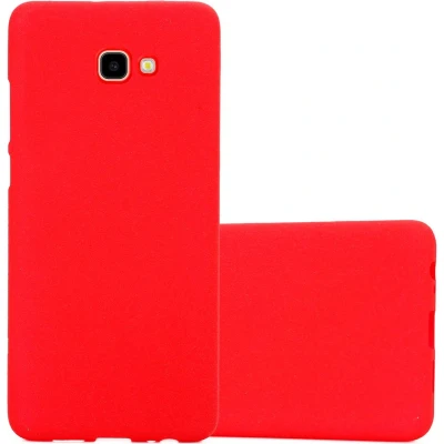 Afbeelding van Cadorabo Hoesje geschikt voor Samsung Galaxy J4 PLUS in FROST ROOD Beschermhoes gemaakt van flexibel TPU silicone Case Cover