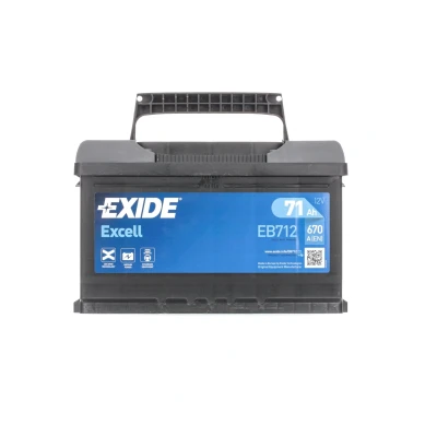 Afbeelding van EXIDE EXCELL EB712 Accu 12V 71Ah 670A B13 OPEL: Corsa D Hatchback, Astra G Saloon, Insignia A Sports Tourer, FORD: FIESTA 6, MONDEO 3 Stufenheck