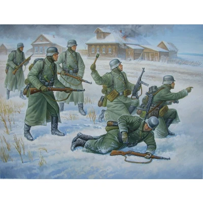 Afbeelding van Zvezda German Infantry (Winter Uniform) (Zve6198) modelbouwsets, hobbybouwspeelgoed voor kinderen, modelverf en accessoires