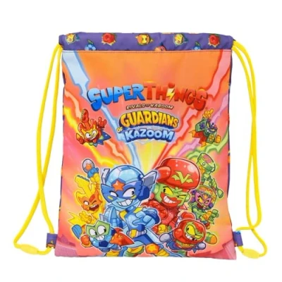 Afbeelding van Rugtas met Koordjes SuperThings Guardians of Kazoom Paars Geel (26 x 34 1 cm)