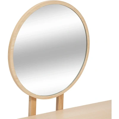 Afbeelding van Atmosphera Arden Kaptafel met spiegel Natuurlijk hout
