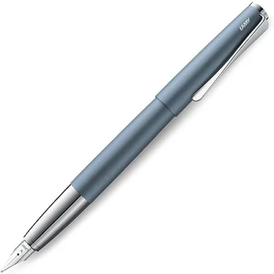 Afbeelding van Lamy 1234853 Studio 66 vulpen, tijdloos, roestvrij gletsjerkleur, met propellerclip, EF kaliber