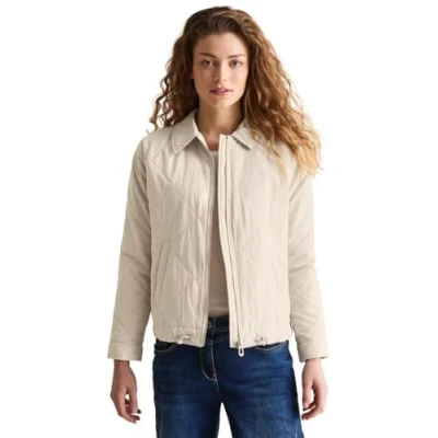 Afbeelding van Cecil Steppmuster Jas, Dames, Maat: Large, Beige
