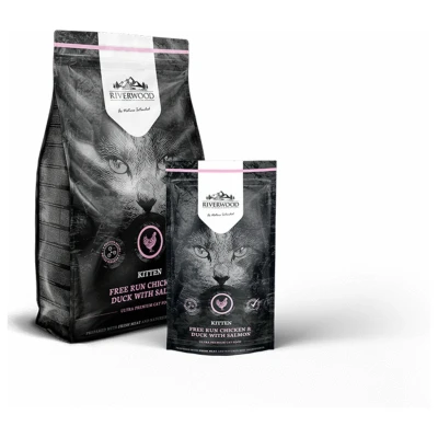 Afbeelding van Riverwood Kitten Kip&amp;Eend Kattenvoer 6 kg