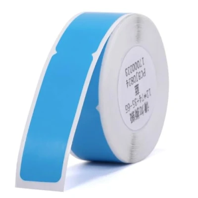 Afbeelding van NIIMBOT Etiketten (rol) 72 x 12.5 mm Blauw 65 stuk(s) A2K18638501 Kabeletiketten