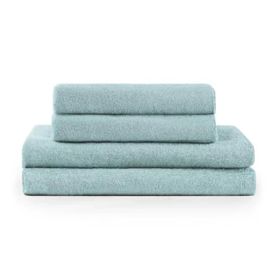 Afbeelding van Blumtal Terry Handdoeken Set 2 x Baddoek &amp; Handdoek: Lichtblauw
