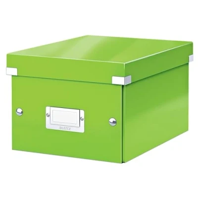 Afbeelding van Leitz WOW Click &amp; Store Kleine Opbergdoos 84% Gerecycled Karton 22 x 28.2 cm (BxHxD) voor A5 Formaten Groen