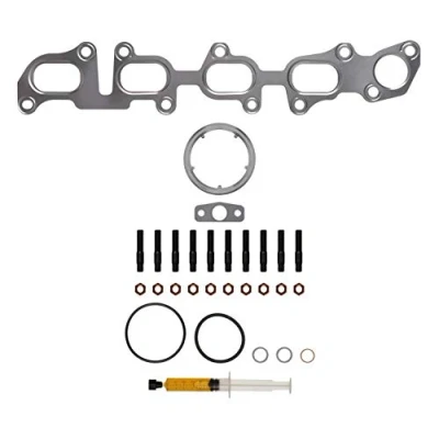 Afbeelding van AJUSA JTC12299 Turbocharger, montageset with studs, syringe oil Met pakkingen montagehandleiding AUDI: A3 Sportback