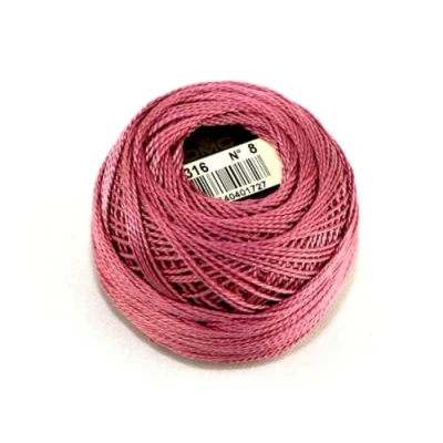 Afbeelding van DMC Parelkatoengaren maat 8 316 per bol van 10 g