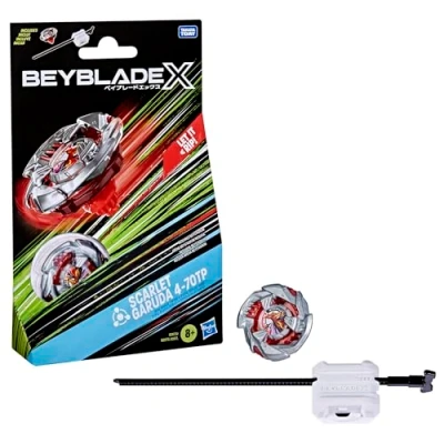 Afbeelding van Hasbro Beyblade X starterset, Scarlet Garuda 4 70TP BX met tol en launcher