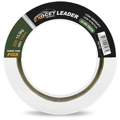 Afbeelding van Fox Carp Exocet Pro Leader Low Vis Green 100m