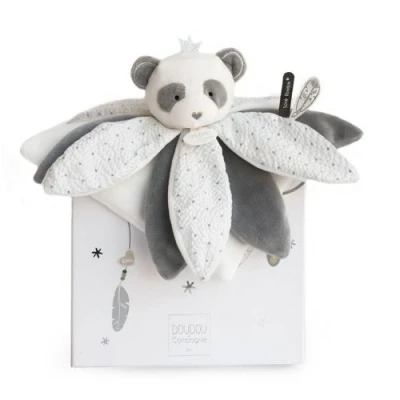 Image de Animal en peluche doudou et Compagnie Attrape rêves pétales panda