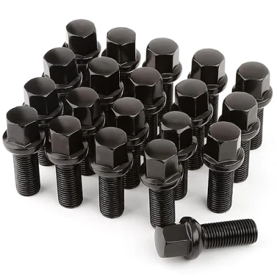 Afbeelding van GAsuppply 20 wielbouten M14 x 1,5 28 mm kogelklem sleutel 17 zwart