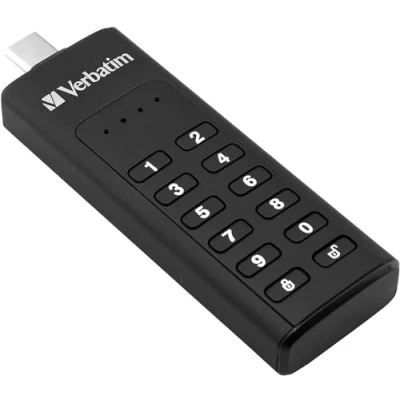 Image de 49431 64 go usb c 160 mb/s protection par code daccès et cryptage noir