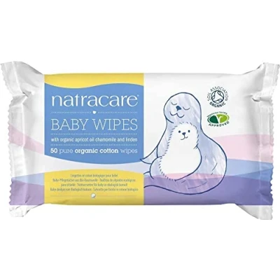 Afbeelding van Natracare Baby Wipes Billendoekjes 50st