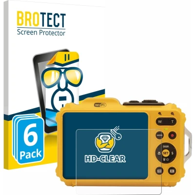 Afbeelding van BROTECT Screenprotector voor Kodak Pixpro WPZ2 Folie Beschermfolie transparant (6 Stuks)