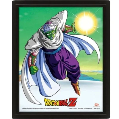 Afbeelding van Dragon Ball Z (Piccolo) 3D Poster in zwarte lijst