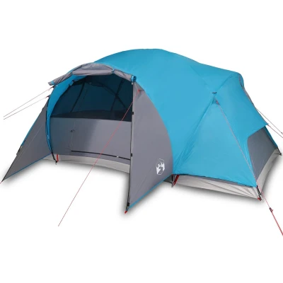 Afbeelding van Tent 8 persoons 360x430x195 cm 190T taft blauw