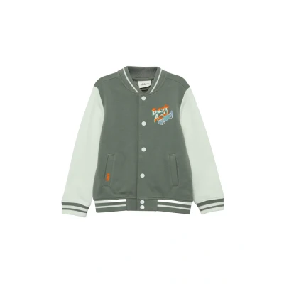 Afbeelding van s.Oliver Vest Maat 116/122 Jongens 7807 GREEN katoen