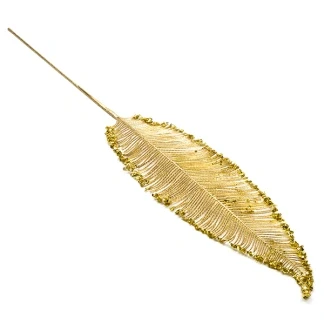 Afbeelding van Kerst ornament Varenblad (Goud)