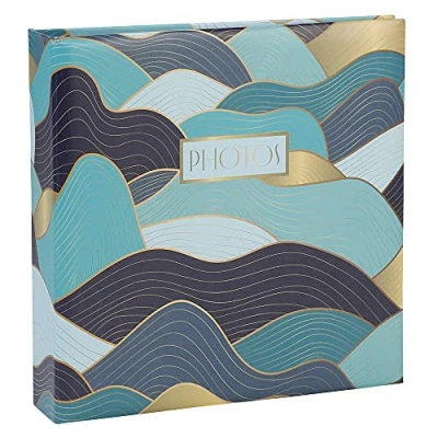 Afbeelding van Exacompta Ref. 62662E fotoalbum met insteekhoezen Ocean 200 foto&#039;s 10 x 15 cm 100 pagina&#039;s formaat 22,5 22 omslag mat oppervlak bedrukt in trendy kleuren