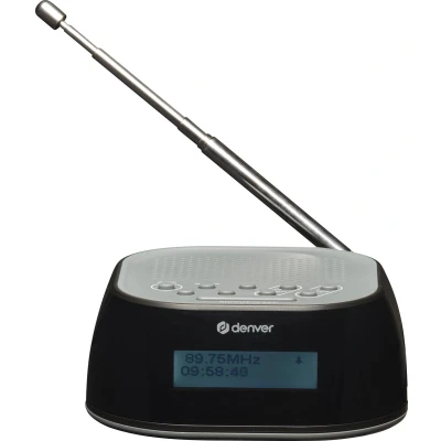 Afbeelding van Denver DAB Radio Wekkerradio Snooze Functie FM 40 voorkeuzezenders CRD506 Zwart