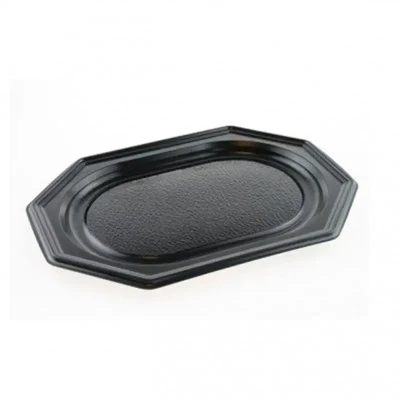 Afbeelding van Catering Schalen Achthoekig Pet Zwart 450mm