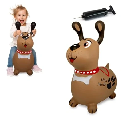 Afbeelding van Jamara 466005 Skippydier Hond Molly Bruin Junior met Pomp