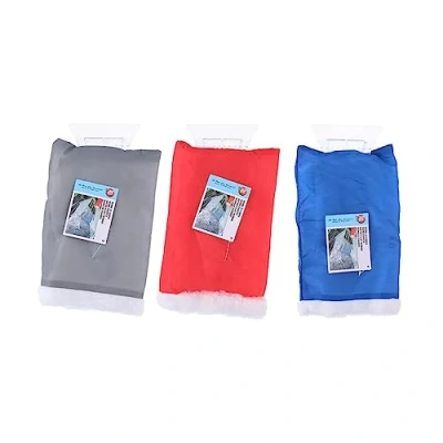 Afbeelding van IJskrabber met handschoen blauw