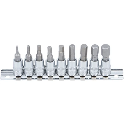 Afbeelding van BGS Dopsleutelbitset 1/4&quot; INBUS 3/32&quot; 3/8&quot; inches 9 delig