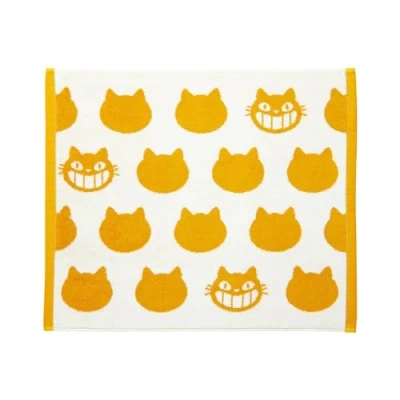 Afbeelding van Ghibli My Neighbor Totoro Grote Handdoek Catbus Silhouette 50X60cm