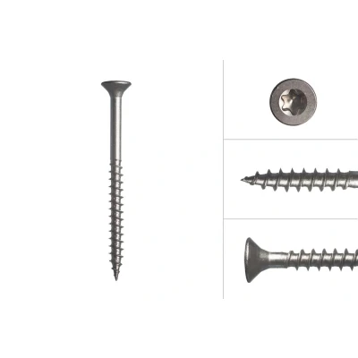 Afbeelding van Wovar Spaanplaatschroeven RVS A2 4 x 50 mm Torx 20 200 Stuks
