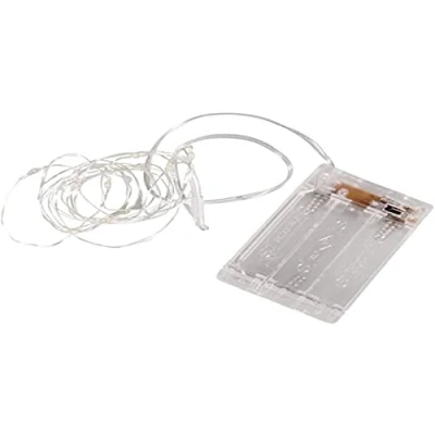 Afbeelding van Rayher 69169159 Lichtsnoer met 20 leds, timer, werkt op batterijen, 220 cm, lichtgeel